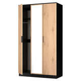 Java Tall Mirrored 3 Door Triple Wardrobe