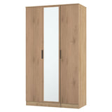 Java Tall Mirrored 3 Door Triple Wardrobe