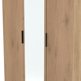 Java Tall Mirrored 3 Door Triple Wardrobe