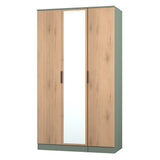 Java Tall Mirrored 3 Door Triple Wardrobe