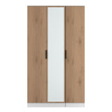 Java Tall Mirrored 3 Door Triple Wardrobe