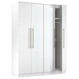 Haworth Tall 4 Door Mirrored Wardrobe