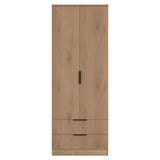 Java Tall 2 Drawer 2 Door Double Wardrobe