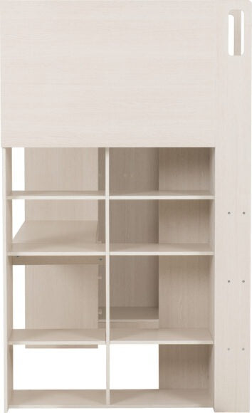 Jupiter High Sleeper Kids Bed Frame with Desk & Storage