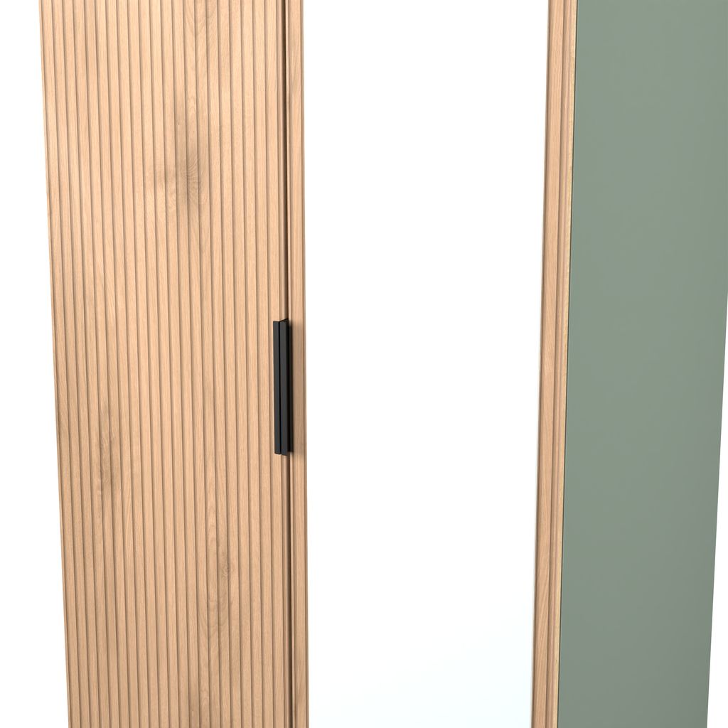 Java Mirrored 2 Door Double Wardrobe