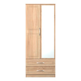 Dorset Mirrored 2 Door 2 Drawer Wardrobe