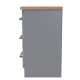 Kent 2 Drawer 2 Door Double Wardrobe, 3 Drawer Bedside & 3 Drawer Deep Chest of Drawers