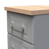 Kent 2 Drawer 2 Door Double Wardrobe, 3 Drawer Bedside & 3 Drawer Deep Chest of Drawers