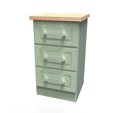 Kent 2 Door Mirrored Double Wardrobe, 3 Drawer Bedsides & 3 Drawer Deep Chest of Drawers