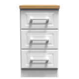 Kent 2 Door Mirrored Double Wardrobe, 3 Drawer Bedsides & 3 Drawer Deep Chest of Drawers