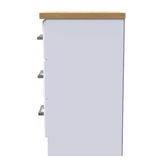 Kent 2 Door Mirrored Double Wardrobe, 3 Drawer Bedsides & 3 Drawer Deep Chest of Drawers