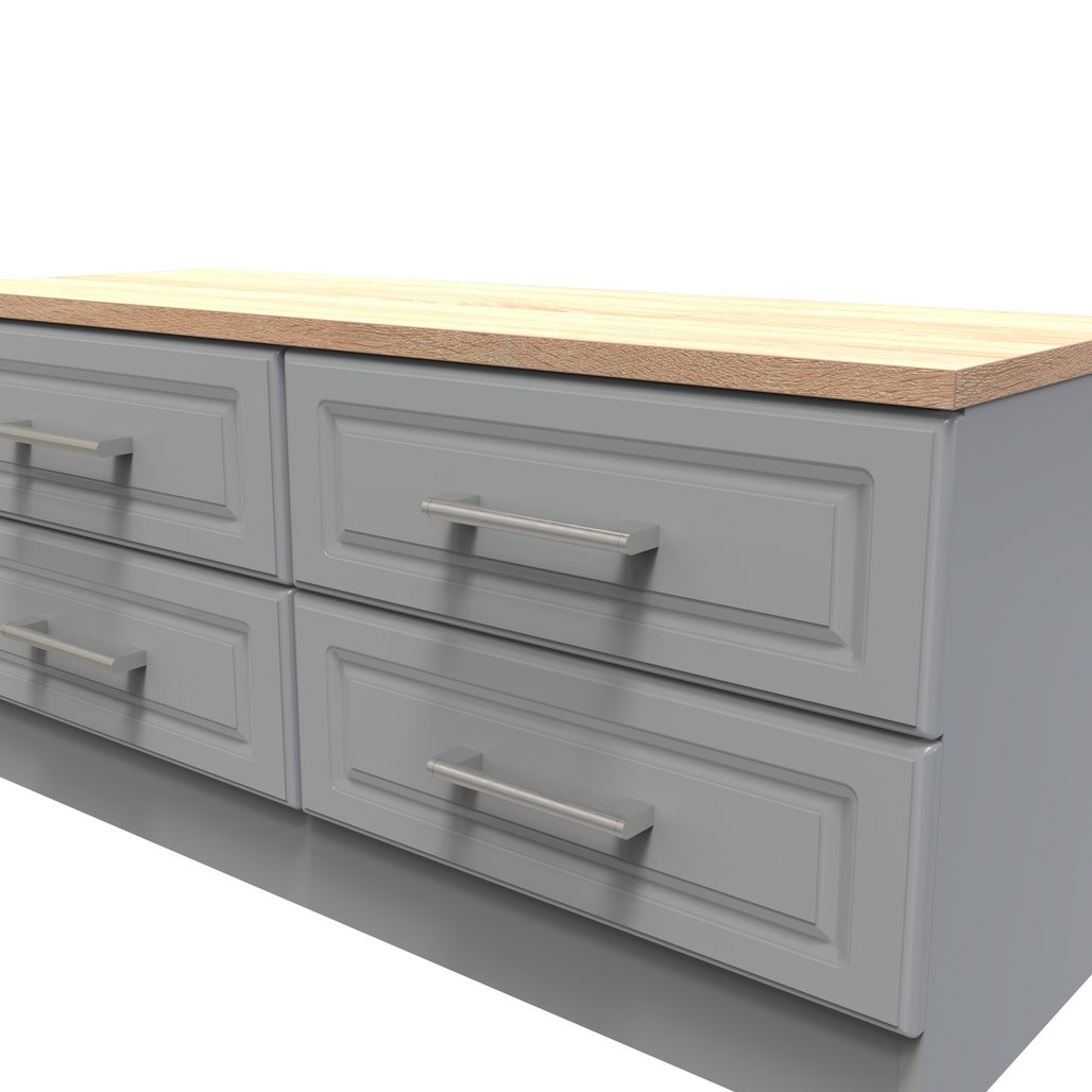 Kent 4 Drawer Bed Box with Oak Top