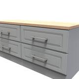 Kent 4 Drawer Bed Box with Oak Top