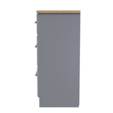 Kent 2 Drawer 2 Door Double Wardrobe, 3 Drawer Bedside & 3 Drawer Deep Chest of Drawers