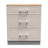 Kent 2 Door Mirrored Double Wardrobe, 3 Drawer Bedsides & 3 Drawer Deep Chest of Drawers