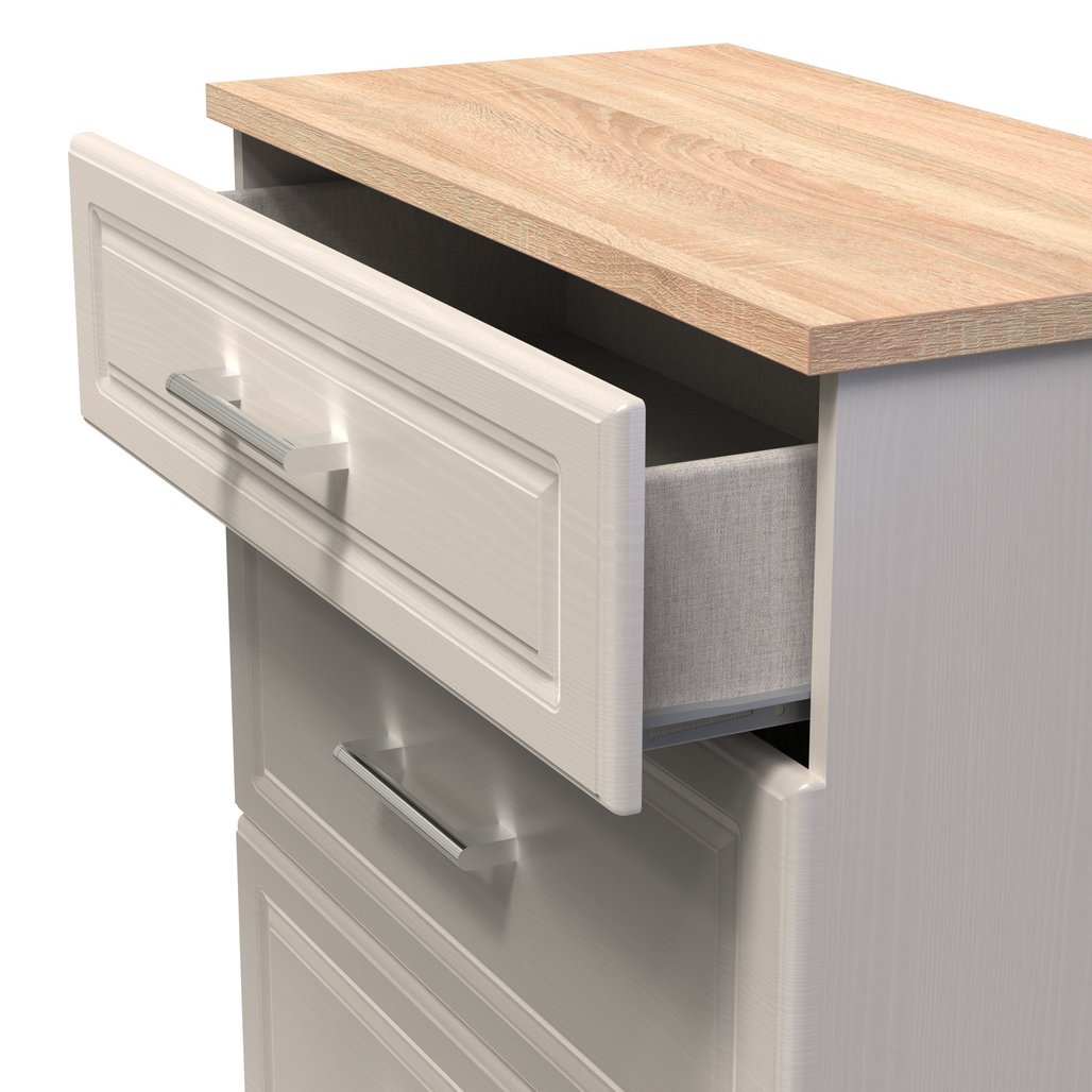 Kent 3 Drawer Deep Chest with Oak Top