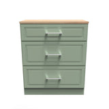 Kent 2 Door Mirrored Double Wardrobe, 3 Drawer Bedsides & 3 Drawer Deep Chest of Drawers