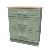 Kent 2 Door Mirrored Double Wardrobe, 3 Drawer Bedsides & 3 Drawer Deep Chest of Drawers