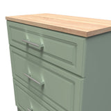 Kent 2 Door Mirrored Double Wardrobe, 3 Drawer Bedsides & 3 Drawer Deep Chest of Drawers