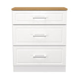 Kent 2 Door Mirrored Double Wardrobe, 3 Drawer Bedsides & 3 Drawer Deep Chest of Drawers