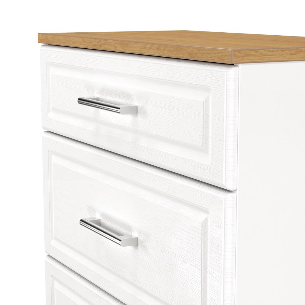 Kent 2 Door Mirrored Double Wardrobe, 3 Drawer Bedsides & 3 Drawer Deep Chest of Drawers