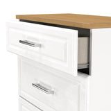 Kent 2 Door Mirrored Double Wardrobe, 3 Drawer Bedsides & 3 Drawer Deep Chest of Drawers