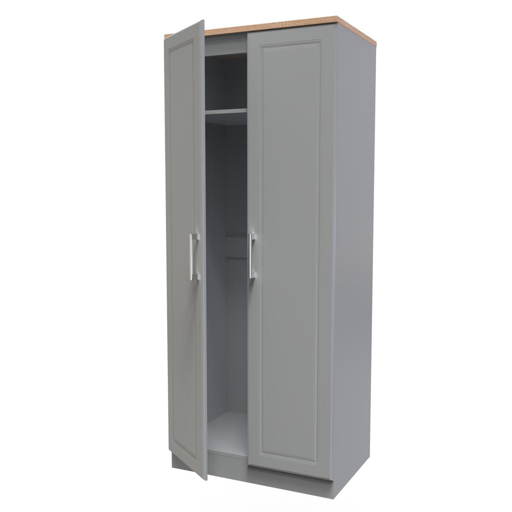 Kent 2 Door Double Wardrobe, 3 Drawer Bedside & 3 Drawer Deep Chest of Drawers