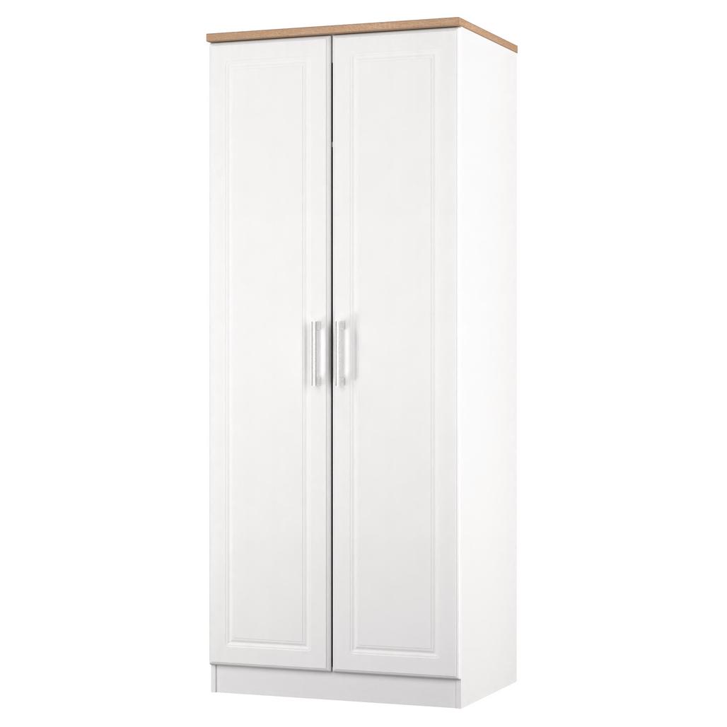 Kent 2 Door Double Wardrobe, 3 Drawer Bedside & 3 Drawer Deep Chest of Drawers