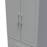 Kent 2 Drawer 2 Door Double Wardrobe with Oak Top