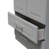 Kent 2 Drawer 2 Door Double Wardrobe with Oak Top