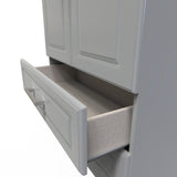 Kent 2 Drawer 2 Door Double Wardrobe with Oak Top