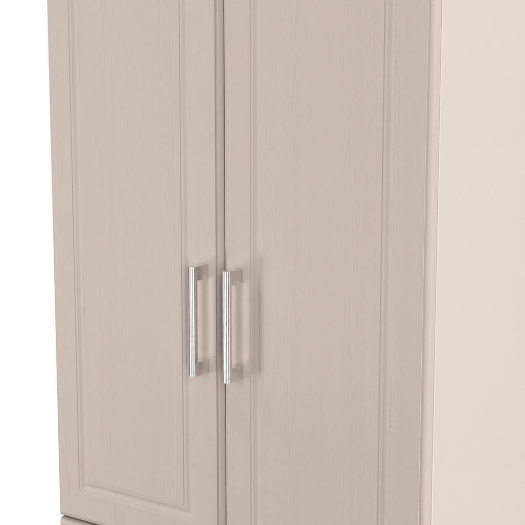 Kent 2 Drawer 2 Door Double Wardrobe, 3 Drawer Bedside & 3 Drawer Deep Chest of Drawers