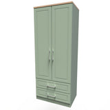 Kent 2 Drawer 2 Door Double Wardrobe, 3 Drawer Bedside & 3 Drawer Deep Chest of Drawers