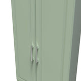 Kent 2 Drawer 2 Door Double Wardrobe with Oak Top