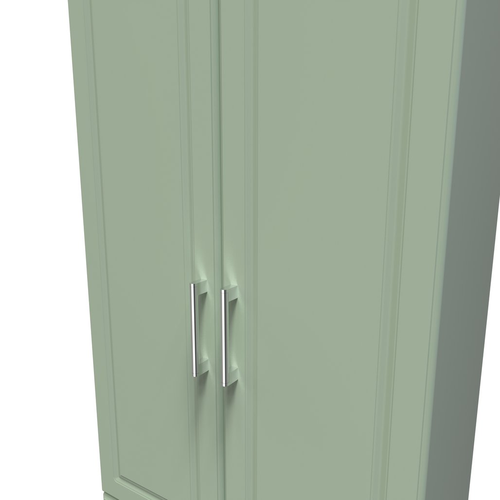 Kent 2 Drawer 2 Door Double Wardrobe, 3 Drawer Bedside & 3 Drawer Deep Chest of Drawers