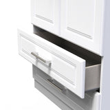 Kent 2 Drawer 2 Door Double Wardrobe with Oak Top