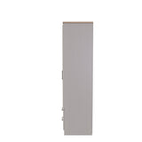 Kent 2 Drawer 2 Door Mirrored Double Wardrobe, 3 Drawer Bedside & 3 Drawer Deep Chest of Drawers