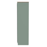 Kent Tall Mirrored 2 Door Double Wardrobe with Oak Top