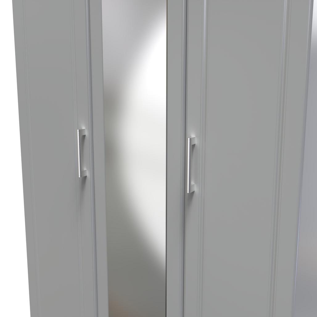 Kent Mirrored 3 Door Triple Wardrobe