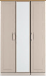 Kent Mirrored 3 Door Triple Wardrobe