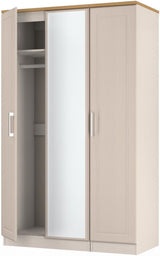 Kent Mirrored 3 Door Triple Wardrobe