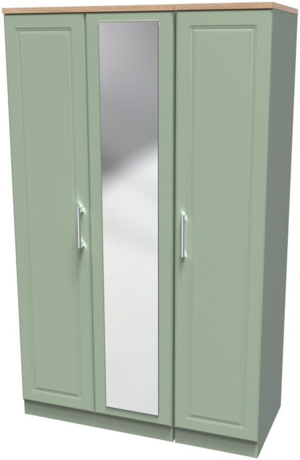 Kent Mirrored 3 Door Triple Wardrobe