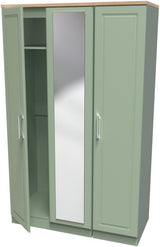 Kent Mirrored 3 Door Triple Wardrobe