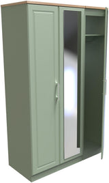 Kent Mirrored 3 Door Triple Wardrobe