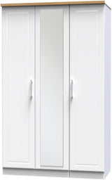 Kent Mirrored 3 Door Triple Wardrobe