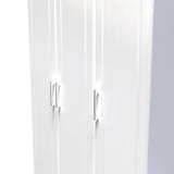 Kent Tall 3 Door Triple Wardrobe with Oak Top