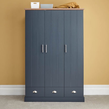 Kendal 3 Door 3 Drawer Triple Wardrobe