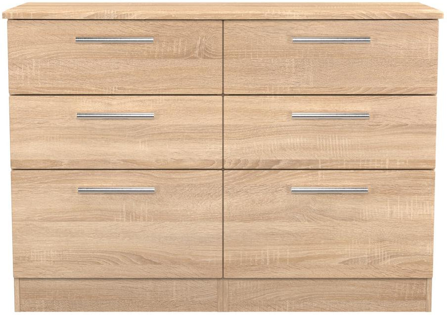 Knightsbridge 6 Drawer Midi Chest