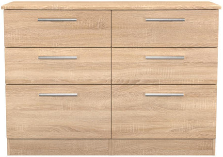 Knightsbridge 6 Drawer Midi Chest