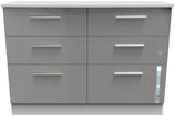 Knightsbridge 6 Drawer Midi Chest